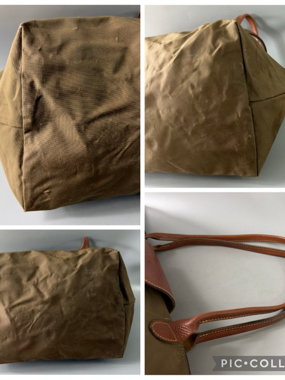 Authentic Longchamp Le Pliage Large Brown Nylon Tote Bag - Picture 14 of 15